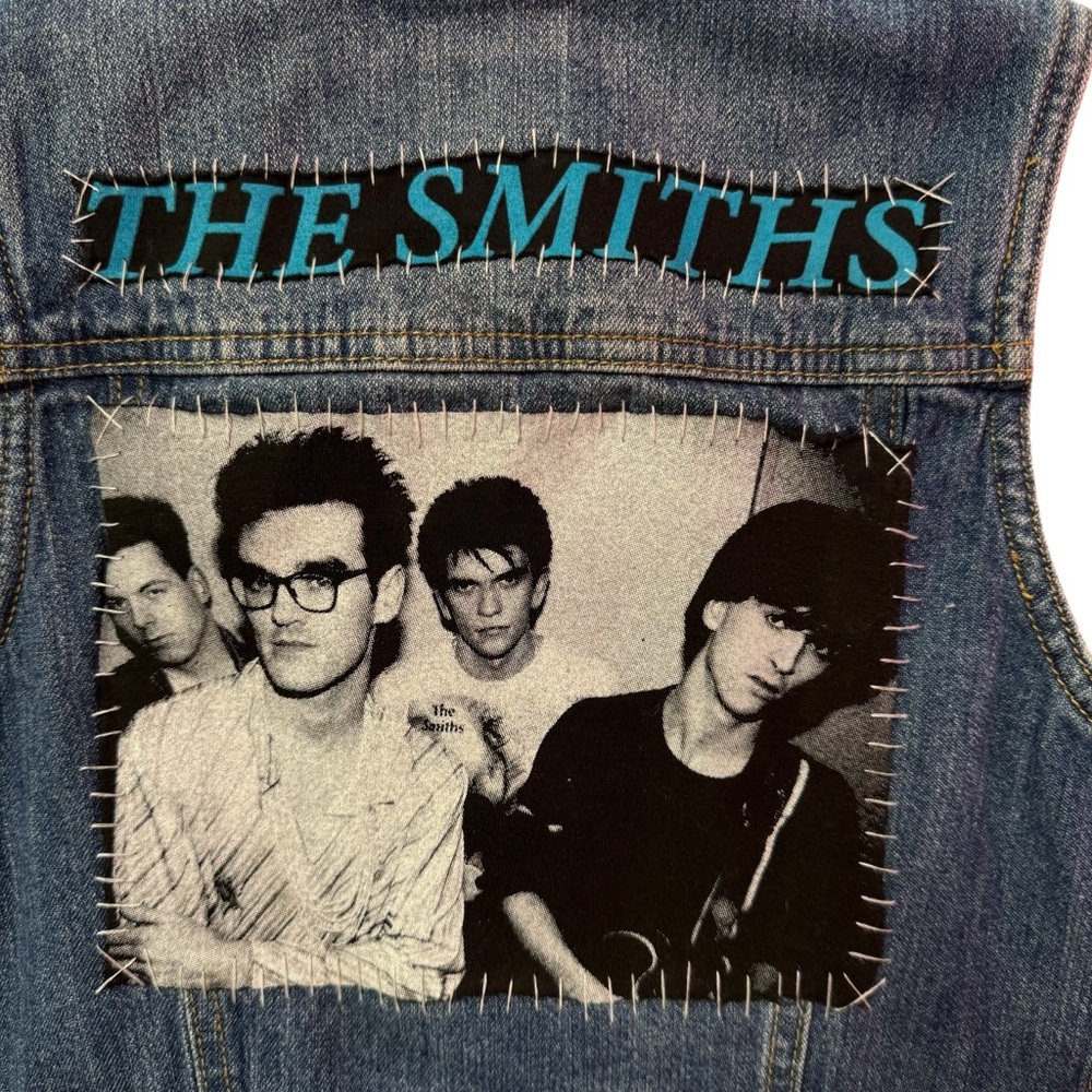 Kids "The Smiths" Denim Vest Sz 7/8 - Picture 3 of 4